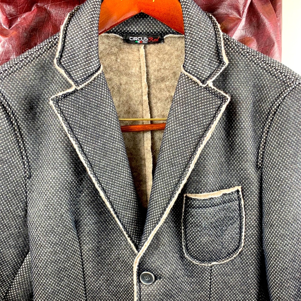 Italian wool fashion blazer